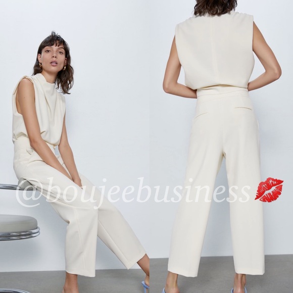 ZARA Waist Detail Pants - Picture 5 of 7